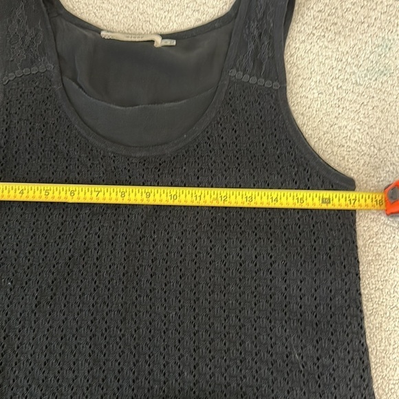 Cluny Black Sleeveless Dress, lace détails on bottom, size M - Picture 7 of 10